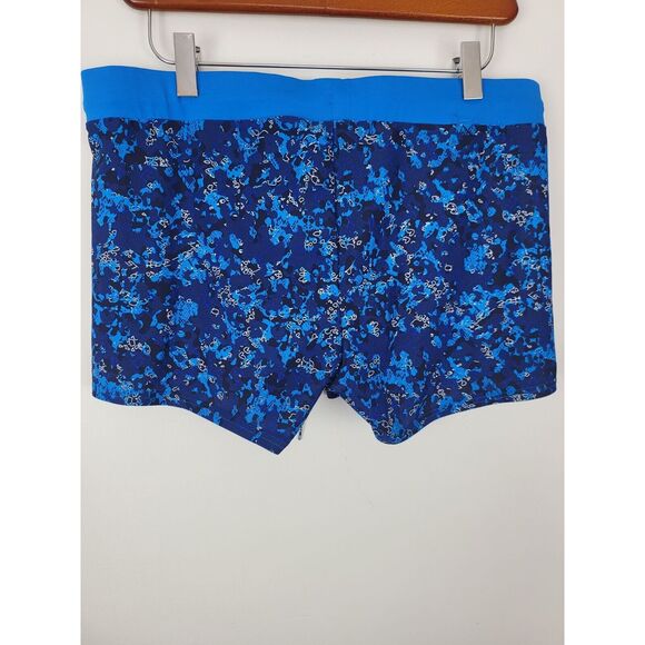 Nabaiji Shorts XL Womens Blue Geometric Mid Rise Elastic Waist Drawstring NWT - Picture 5 of 9